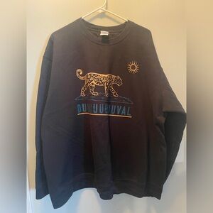 Vintage Jacksonville Jaguars Black Crewneck  2XL